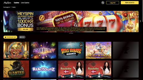 HeySpin casino pC