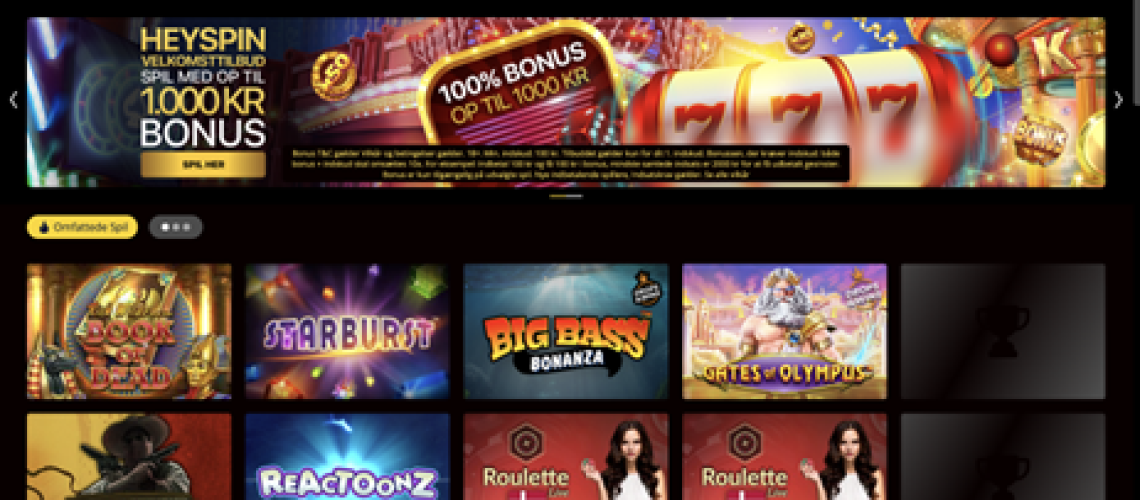 HeySpin casino pC